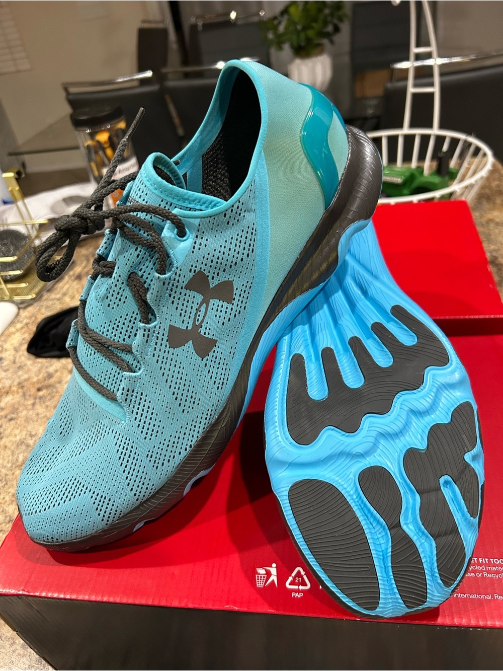 Under Armour Speedform Apollo Vent 'Island Blue' 1252287-458 Men’s Sz 15 New